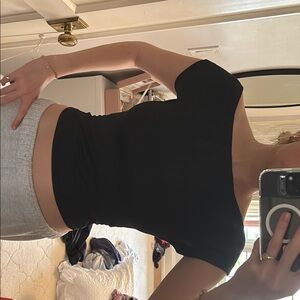 Amazon backless black t shirt (small)